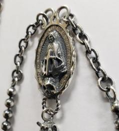 20ROS002SS : ROSARY / MARIA MAGDALENE & SKULL