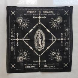 21BD001BK : BANDANA / GUADALUPE MARIA & AGAVE