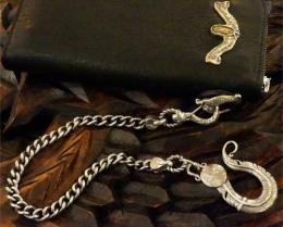 16WCS-FE003S : FEATHER HEAD WALLET CHAIN