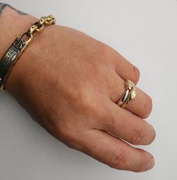 25HS-R-UB01-K10,K18YG&SV : RING "OUROBOROS RING"