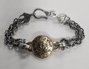 25HS-BR001-K10YG&SV : BRACELET "NO MATTER WHAT"
