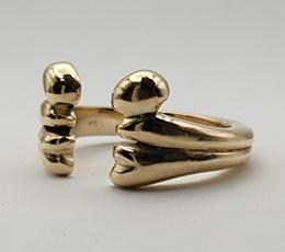 26HS-R-CB01-K10,K18YG : HΦS /RING/CROSSBONES/LARGE