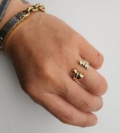 26HS-R-CB01-K10,K18YG : HΦS /RING/CROSSBONES/LARGE