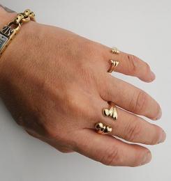 26HS-R-CB01-K10,K18YG : HΦS /RING/CROSSBONES/LARGE