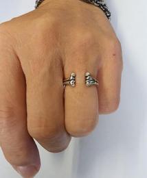26HS-R-CB02-SV : HΦS RING/CROSS BONES/SMALL TYPE