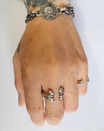 26HS-R-CB02-SV : HΦS RING/CROSS BONES/SMALL TYPE