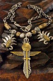16-47 : NECKLACE CHAIN PARTS AZTEC LARGE