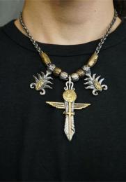 16-47 : NECKLACE CHAIN PARTS AZTEC LARGE
