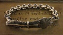 16C-BR-FE001SS : FEATHER BRACELET LARGE