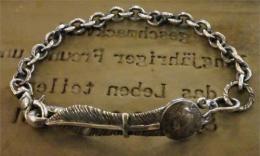 16C-BR-FE002SS : FEATHER BRACELET SMALL