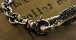 16C-BR-FE002SS : FEATHER BRACELET SMALL