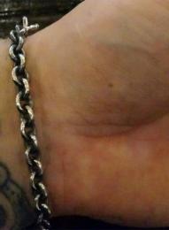 16C-BR-FE002SS : FEATHER BRACELET SMALL