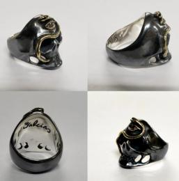 20R-SK001KS-SBBK : RING / SKULL(LARGE)