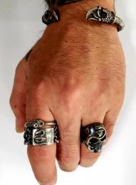 20R-SK001KS-SBBK : RING / SKULL(LARGE)