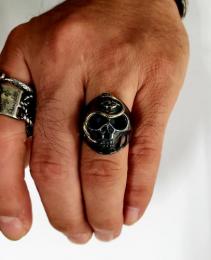 20R-SK001KS-SBBK : RING / SKULL(LARGE)