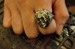 R-MM113 : OVAL MEXICAN RING CALAVERA & OWL